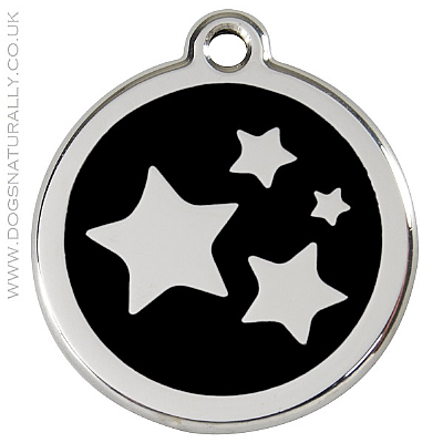 Black Star Dog ID Tags (3x sizes)